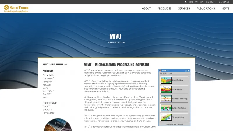 Homepage of MiVu