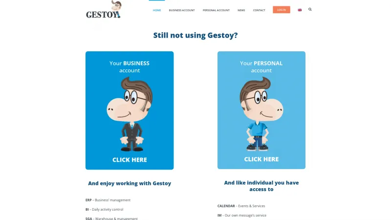 Homepage of Gestoy