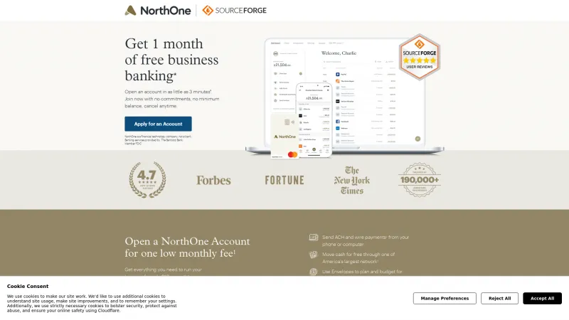 Homepage of NorthOne