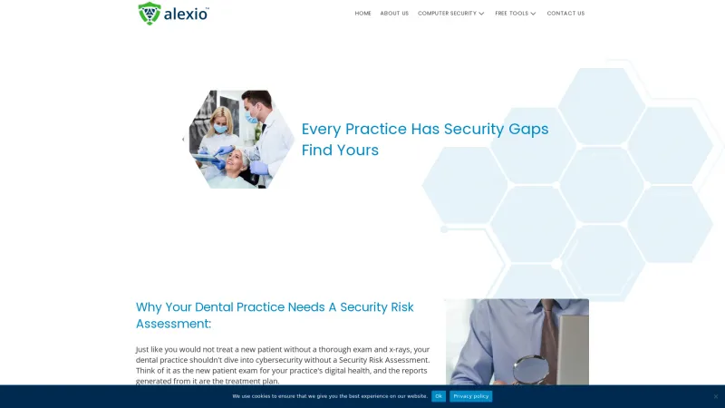 Homepage of Alexio Inspector