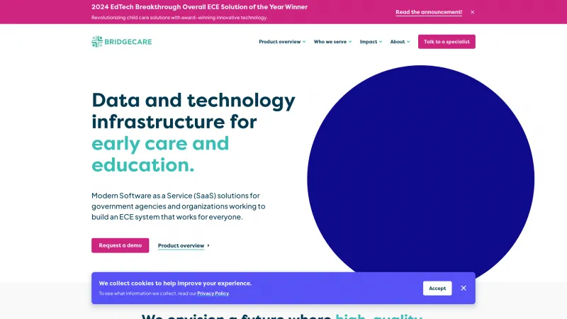 Homepage of BridgeCare