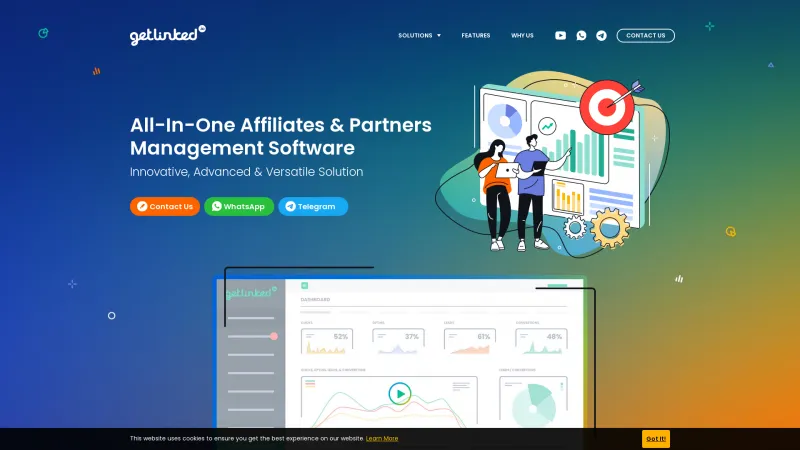 Homepage of Getlinked