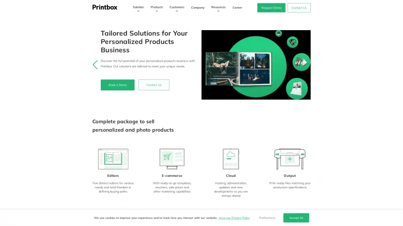 Homepage of Printbox