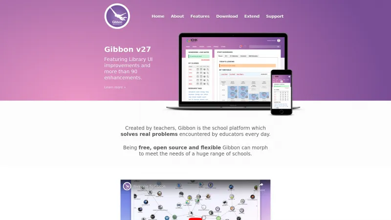 Homepage of Gibbon