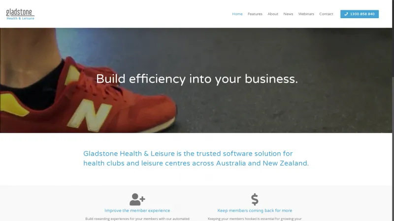 Homepage of Gladstone Health & Leisure