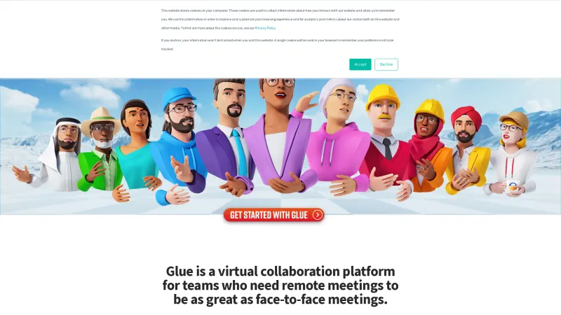 Homepage of Glue