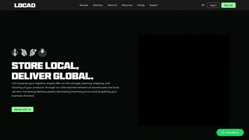 Homepage of Locad