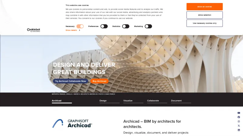 Homepage of Archicad