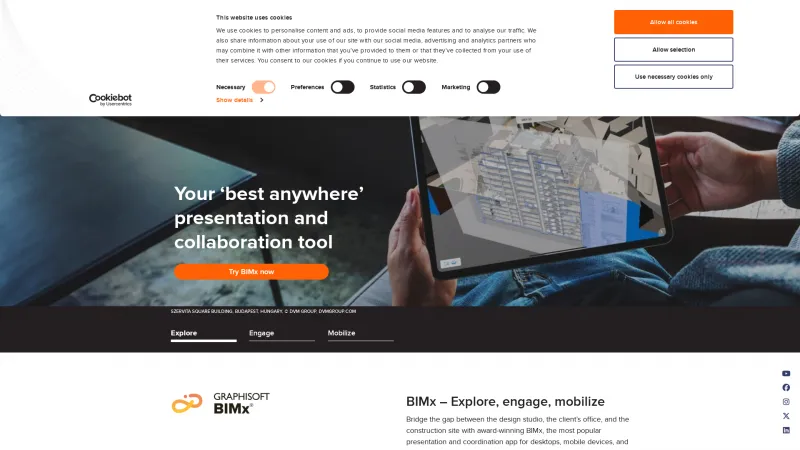 Homepage of BIMx