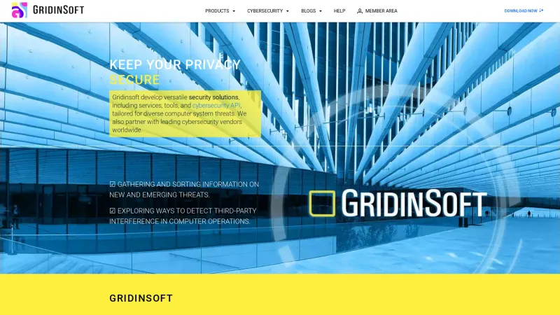 Homepage of Gridinsoft Anti-Malware