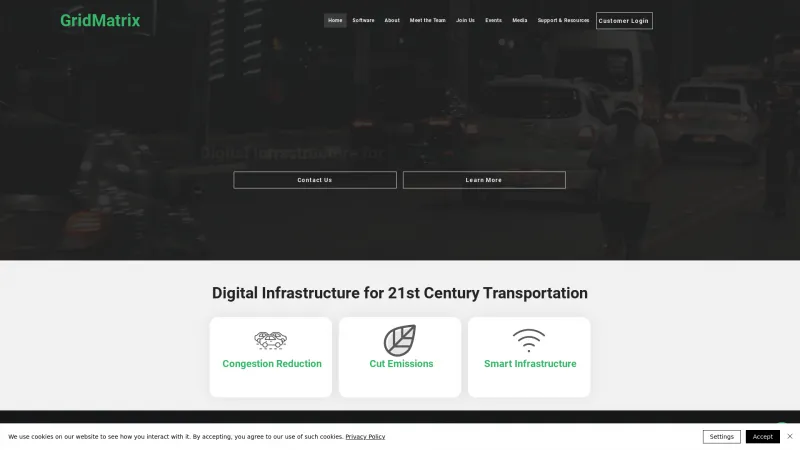 Homepage of GridMatrix