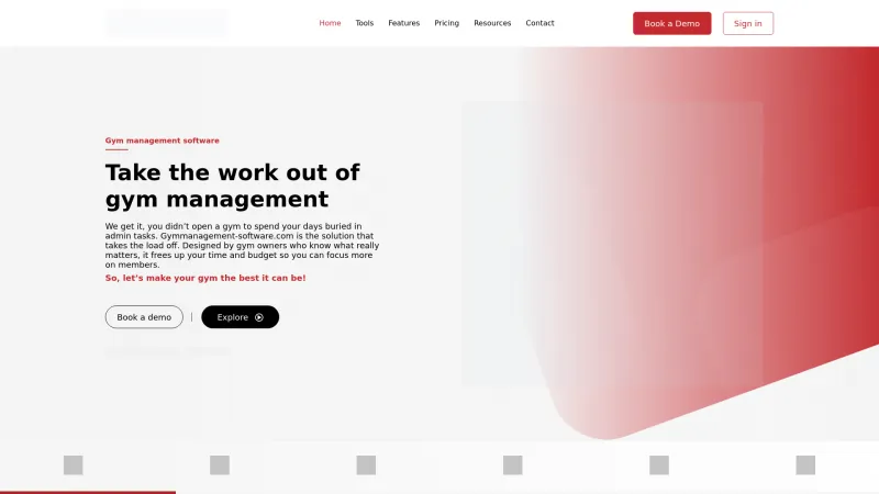 Homepage of Gym Management Software by Wellyx