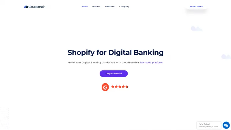 Homepage of Cloudbankin