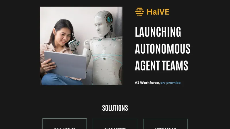 Homepage of HaiVE