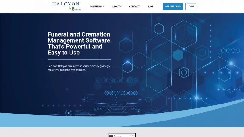 Homepage of Halcyon