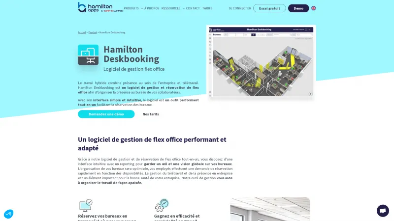 Homepage of Hamilton Deskbooking