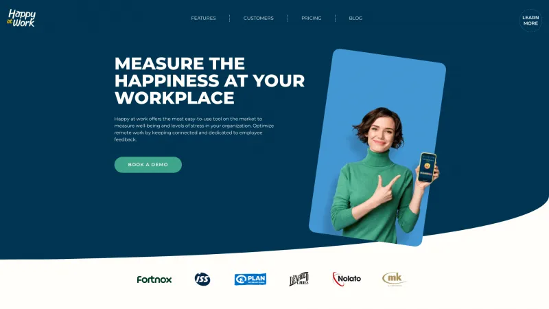 Homepage of Happy at Work