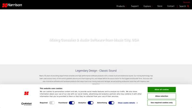 Homepage of Mixbus