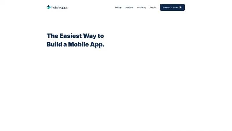 Homepage of Hatch Apps