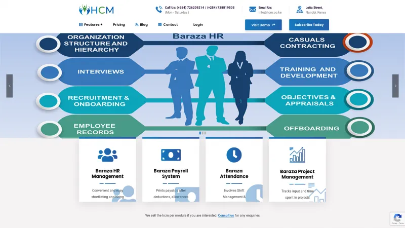 Homepage of Baraza HCM