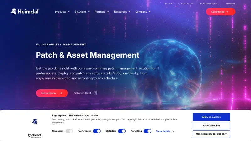 Homepage of Heimdal Patch & Asset Management