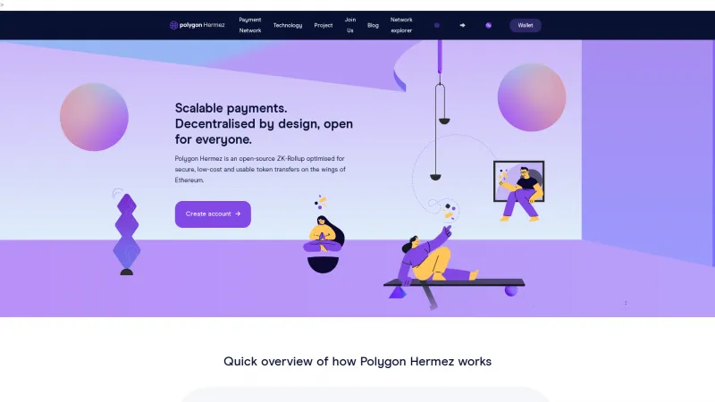 Homepage of Hermez