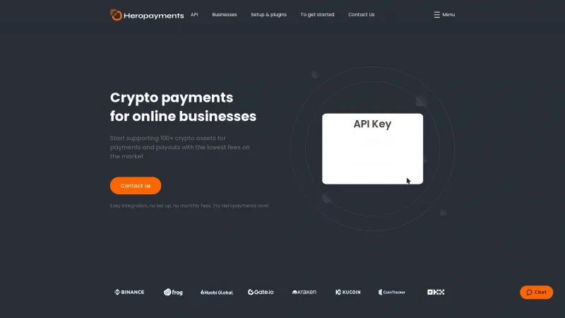 Homepage of Heropayments