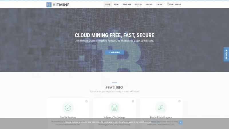 Homepage of Hitmine