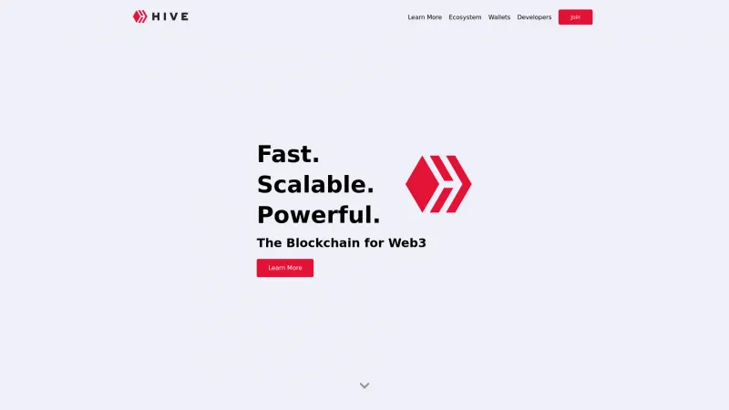 Homepage of Hive