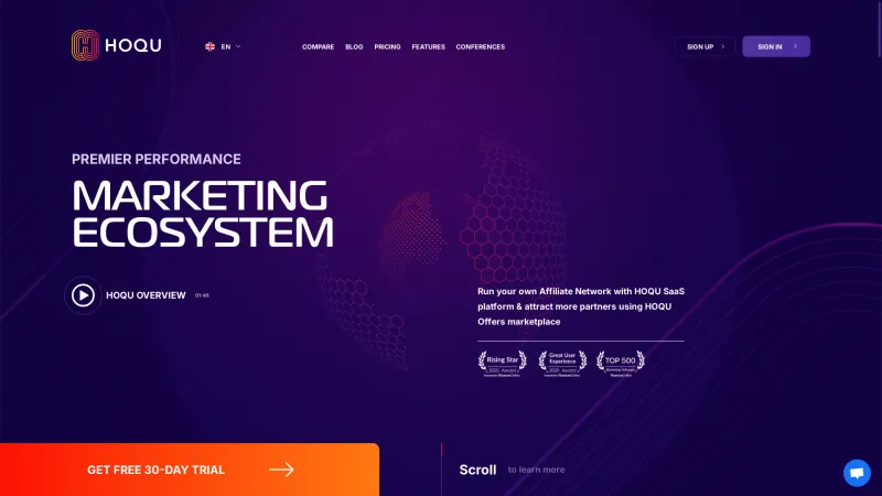 Homepage of HOQU