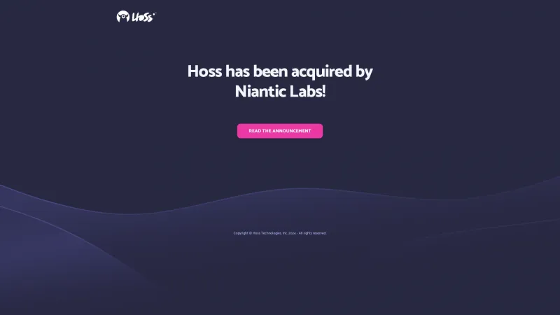 Homepage of Hoss