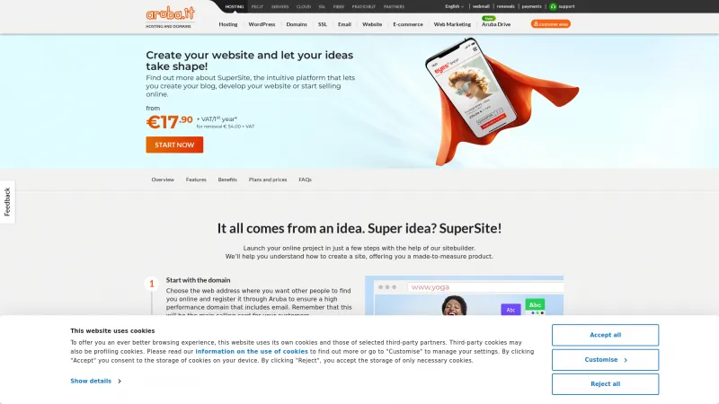 Homepage of SuperSite