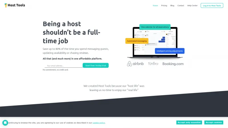 Homepage of Host Tools