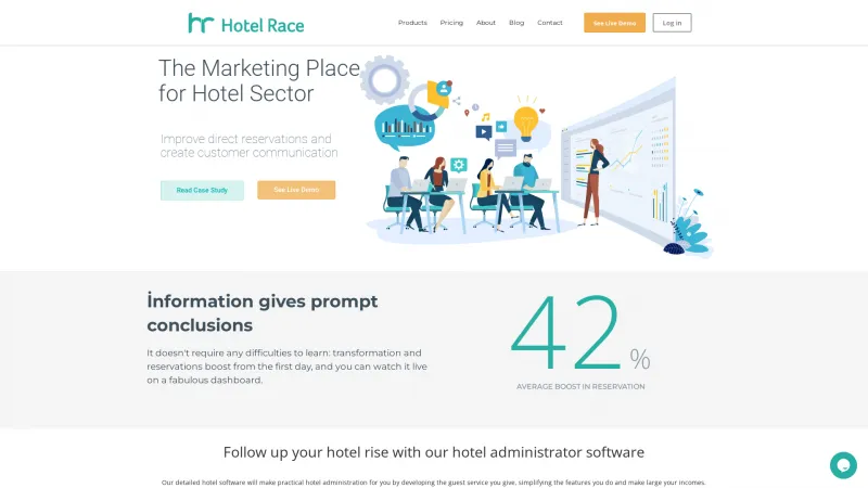 Homepage of Hotel Race