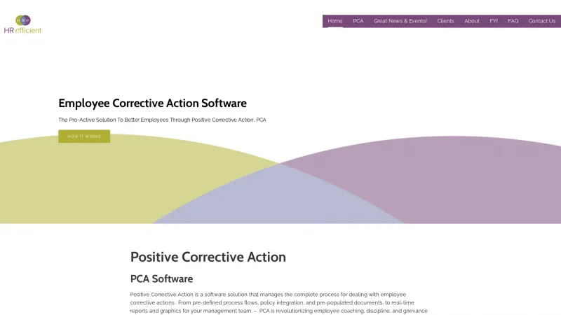 Homepage of Positive Corrective Action