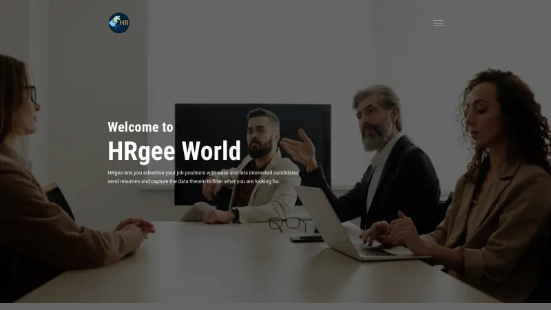 Homepage of HRgee