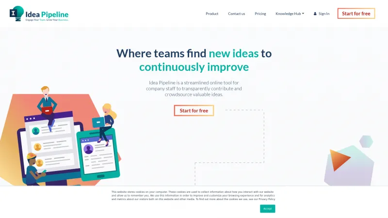 Homepage of Idea Pipeline