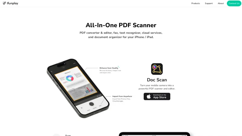 Homepage of Doc Scan