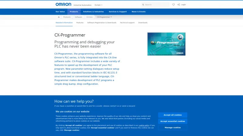 Homepage of CX-Programmer