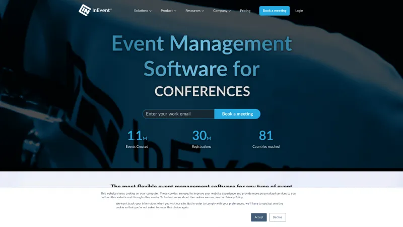 Homepage of InEvent