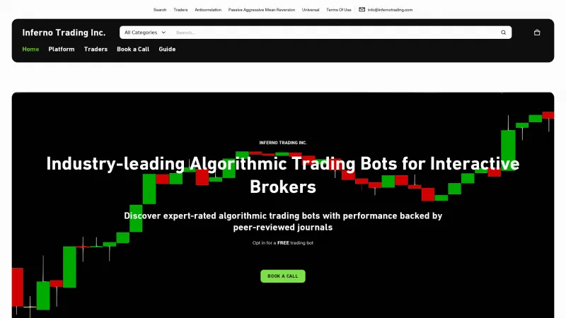 Homepage of Inferno Trading