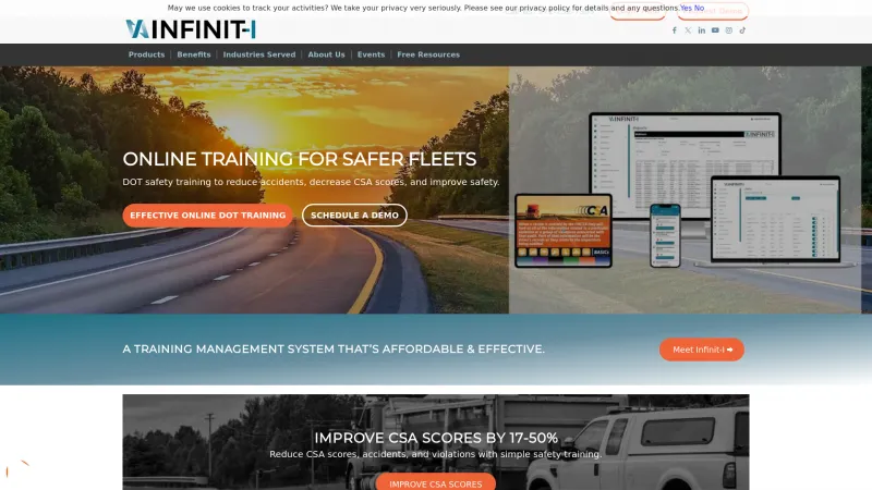 Homepage of INFINIT-I