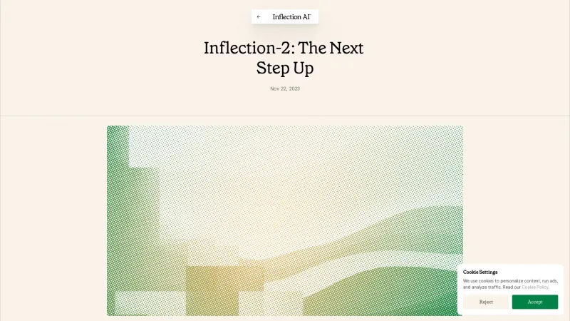 Homepage of Inflection-2