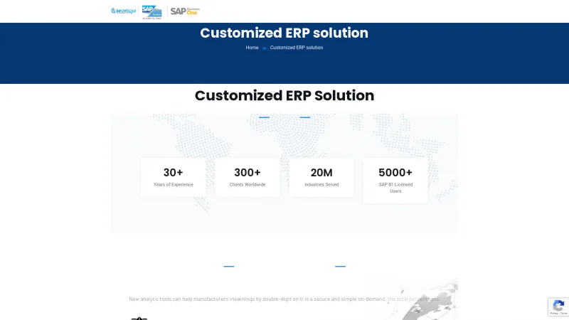 Homepage of InfoERP