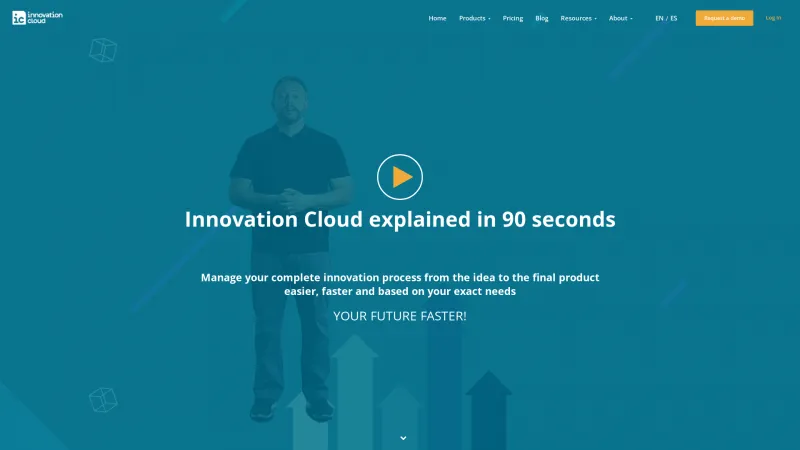 Homepage of Innovation Cloud