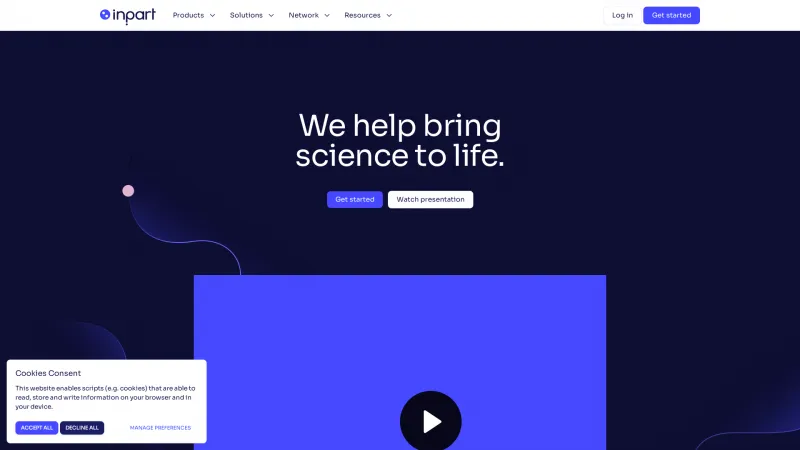 Homepage of Inova