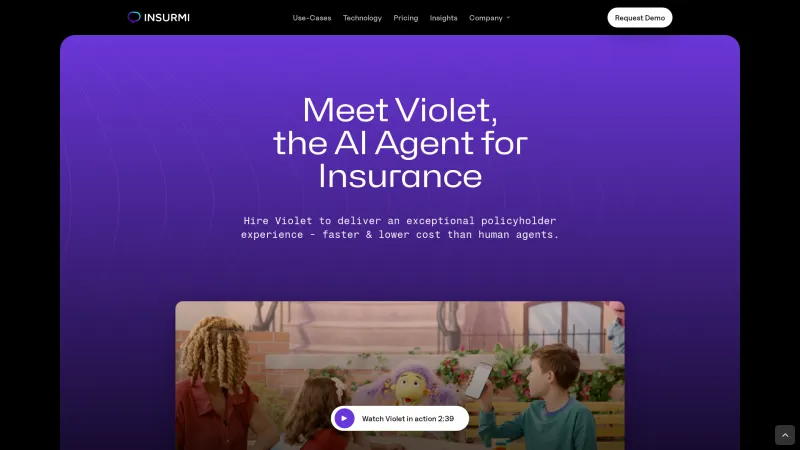 Homepage of Insurmi Violet