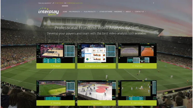 Homepage of Interplay Sports