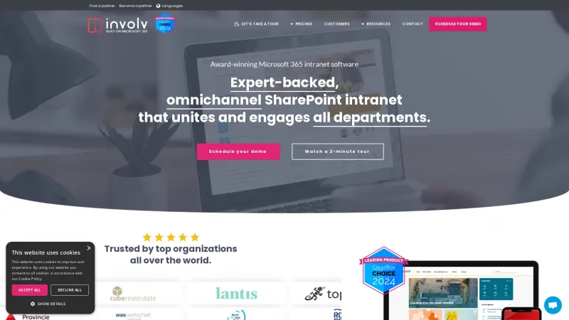 Homepage of Involv