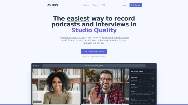 Homepage of Iris